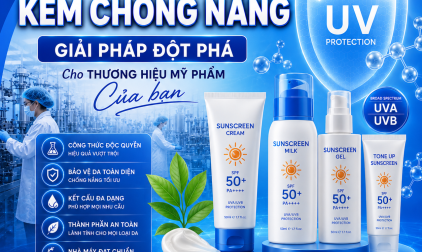 GIA CÔNG KEM CHỐNG NẮNG: NÂNG TẦM THƯƠNG HIỆU MỸ PHẨM CỦA BẠN