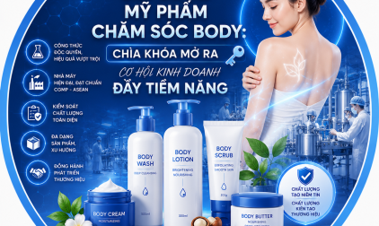 GIA CÔNG MỸ PHẨM CHĂM SÓC BODY: CHÌA KHÓA MỞ RA CƠ HỘI KINH DOANH ĐẦY TIỀM NĂNG