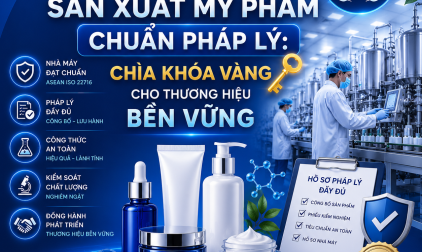 NHÀ MÁY SẢN XUẤT MỸ PHẨM CHUẨN PHÁP LÝ: CHÌA KHÓA VÀNG CHO THƯƠNG HIỆU BỀN VỮNG
