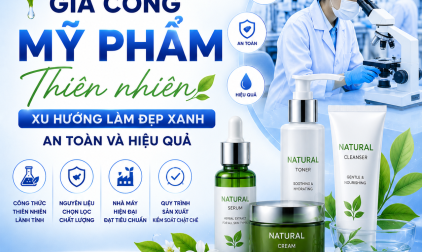 GIA CÔNG MỸ PHẨM THIÊN NHIÊN XU HƯỚNG LÀM ĐẸP XANH AN TOÀN VÀ HIỆU QUẢ