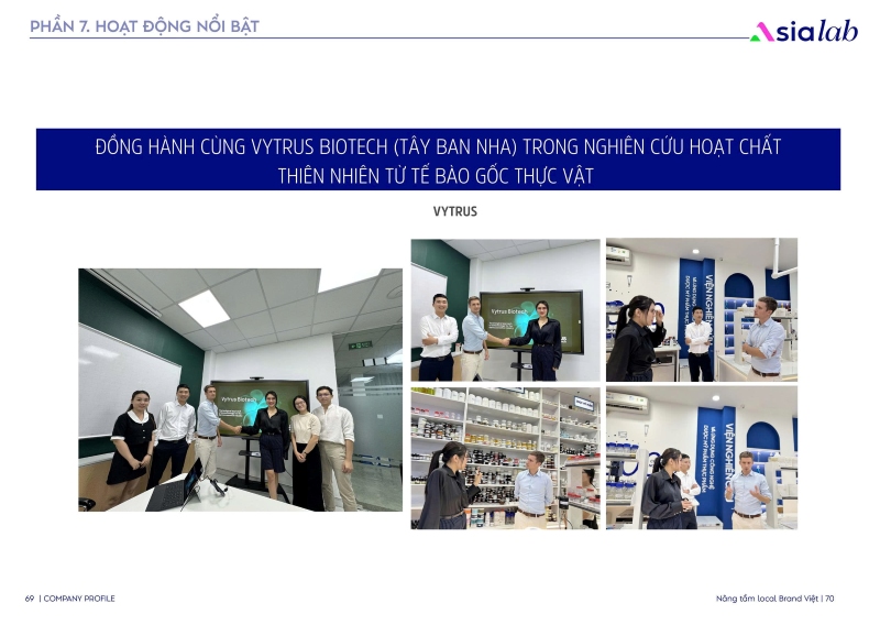 Đại diện Asialab tham quan phòng Lab quốc tế