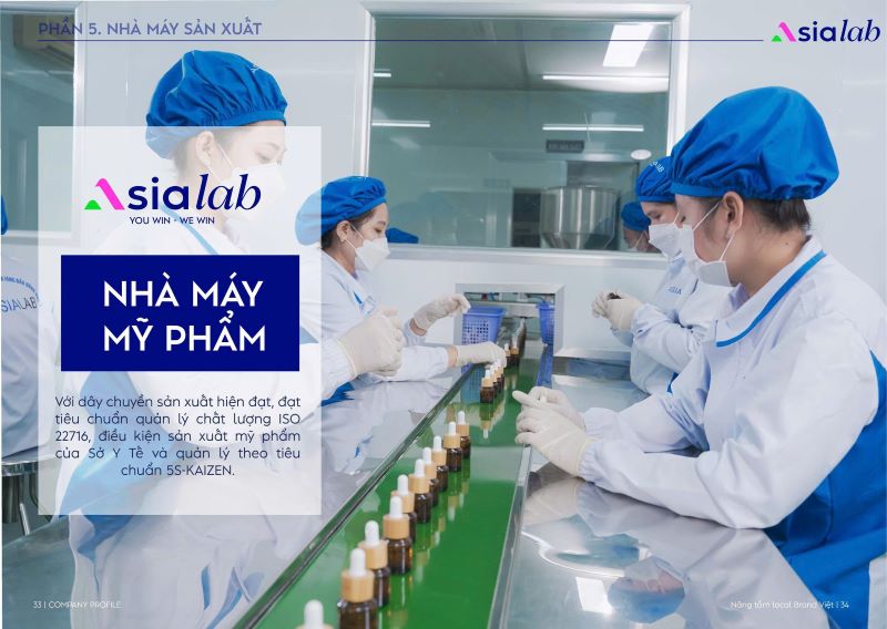 Dây chuyền đóng gói thành phẩm vô trùng của Asialab