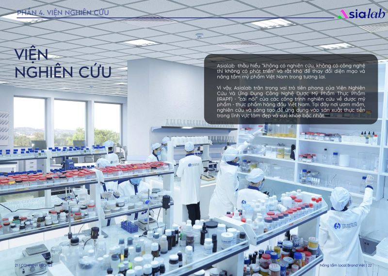 Viện nghiên cứu dược mỹ phẩm thực tế của Asialab