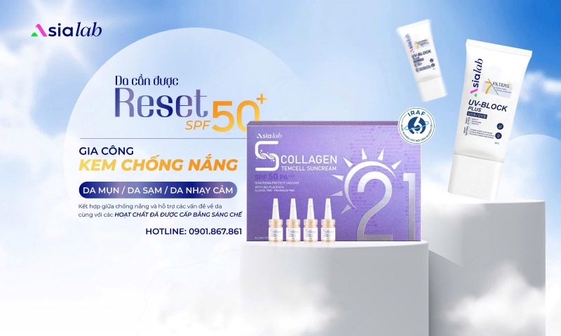 Gia công kem chống nắng Asialab